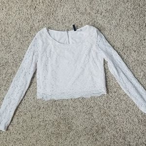 Divided H&M lace crop top